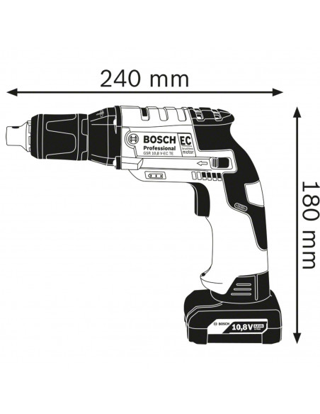 Visseuse Plaquiste 12v Gtb 12v-11 2x3ah Bosch L-Boxx