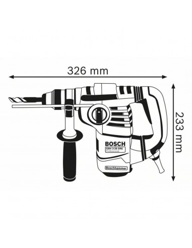 Perforateur Sds Plus Bosch Gbh 3-28 Dfr 800w...
