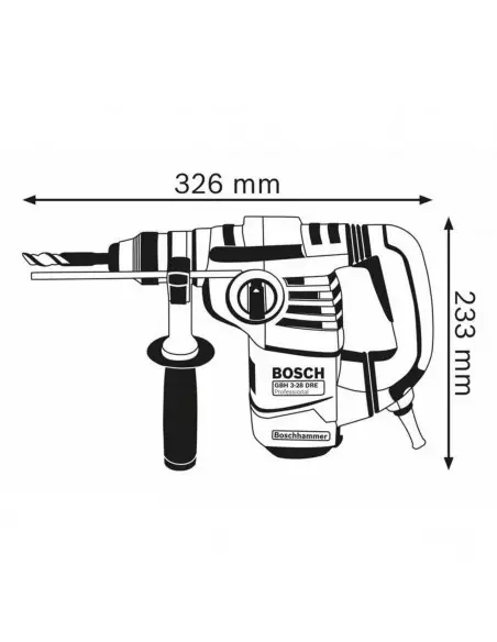 Perforateur Sds Plus Bosch Gbh 3-28 Dfr 800w L-Boxx