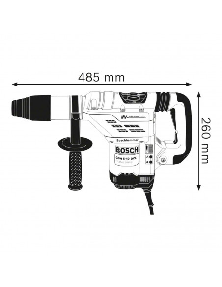 Perforateur Sds-Max Bosch Gbh 5-40dce 1150w Coffret
