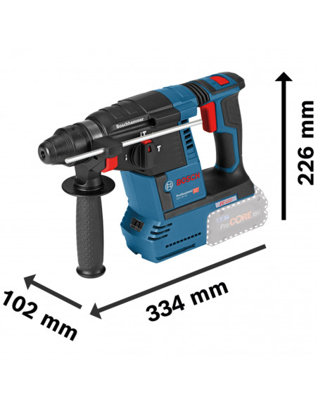 Perforateur Sds Plus 18 V Bosch Gbh 18v-26 2x8ah Procore L-Boxx