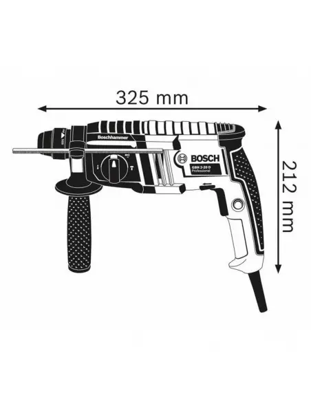 Perforateur Sds-Plus Bosch Gbh 2-20d 650w Coffret