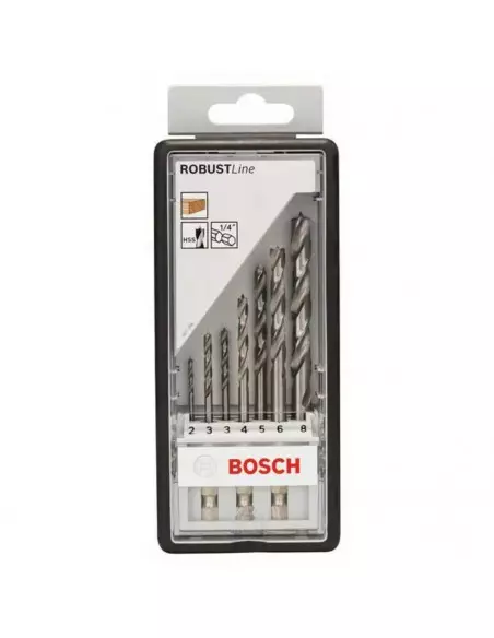 Coffret De 7 Mèches Bosch À Bois Hélicoidales 1/4