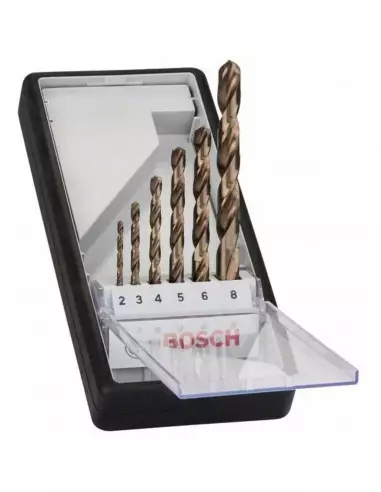 Set De 6 Foret À Métaux Bosch Hss-Co Robustline