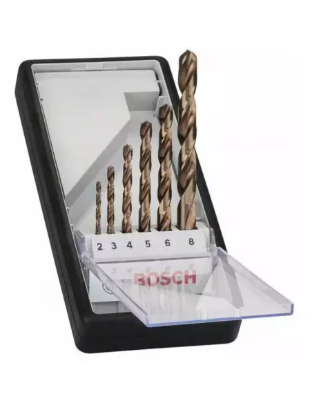 Set De 6 Foret À Métaux Bosch Hss-Co Robustline