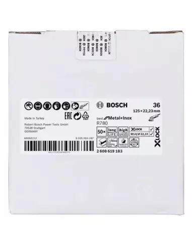 Disque Abrasif Sur Fibre X-Lock R780 Bosch Pour...