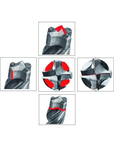 Coffret Forets Sds Plus 8 Pièces Toughbox -2