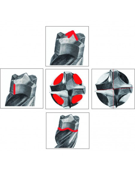 Coffret Forets Sds Plus 8 Pièces Toughbox -2