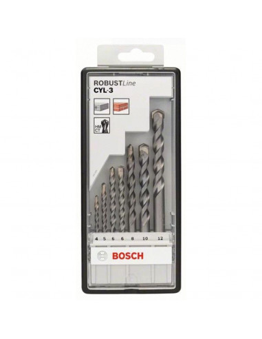 Coffret De 7 Forets Bosch Béton Cylindrique Cyl-3