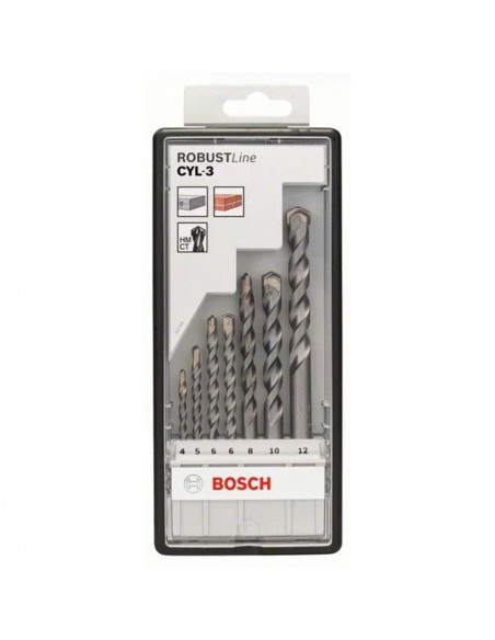 Coffret De 7 Forets Bosch Béton Cylindrique Cyl-3