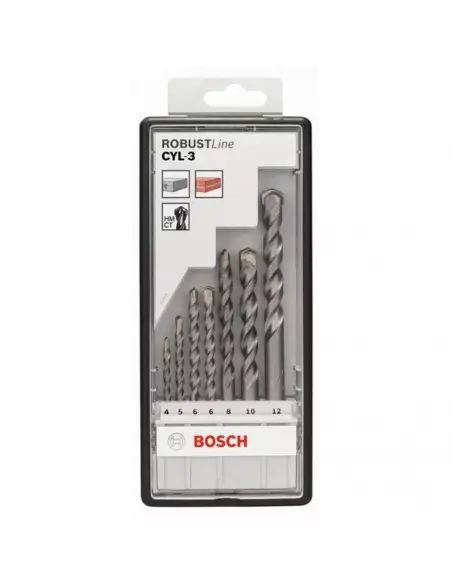 Coffret De 7 Forets Bosch Béton Cylindrique Cyl-3