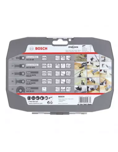 Coffret Accessoires Bois Bosch Starlock 7 Pièces