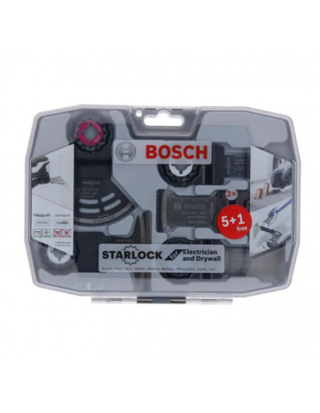 Coffret Starlock 6 Lames Bosch Pour Électricien Et Plaquiste