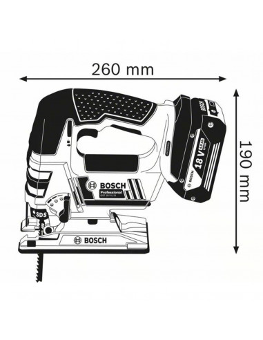 Scie Sauteuse Bosch Gst 18 V-Li B + 2 Batteries...