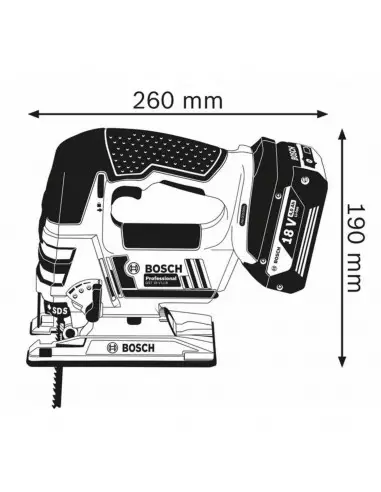 Scie Sauteuse Bosch Gst 18 V-Li B + 2 Batteries...
