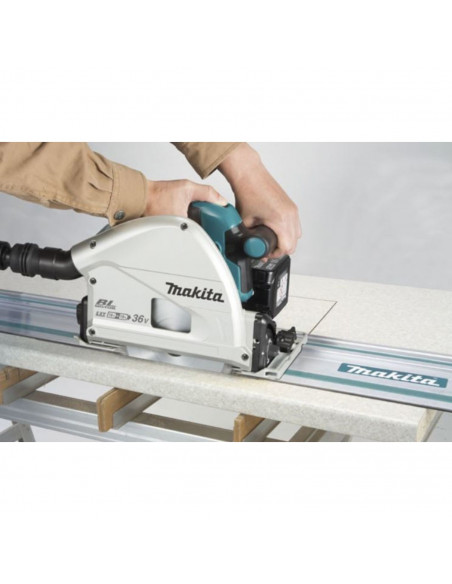 Scie Plongeante 36v Makita 2x5ah Dsp600pt2j Makpac
