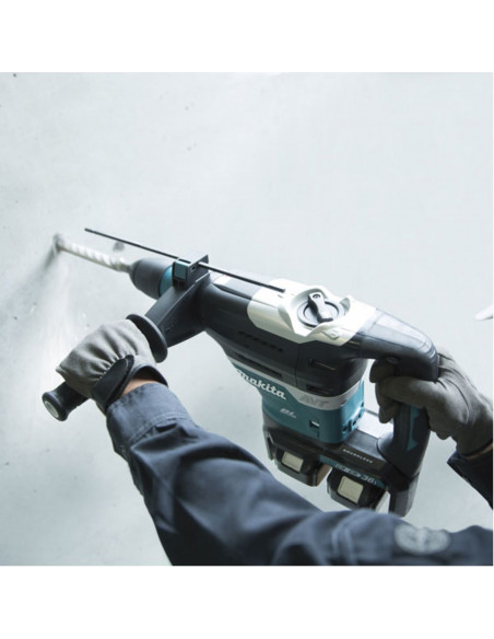 Pack Perforateur Sans Fil Makita Sds-Max + 2 Batteries 6ah + Chargeur Rapide