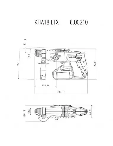 Perforateur Sds Plus Metabo 18v Kha 18 Ltx...