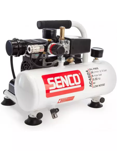 Compresseur Portable À Bruit Réduit Senco Sans Huile Ac4504