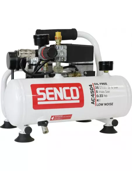 Compresseur Portable À Bruit Réduit Senco Sans Huile Ac4504