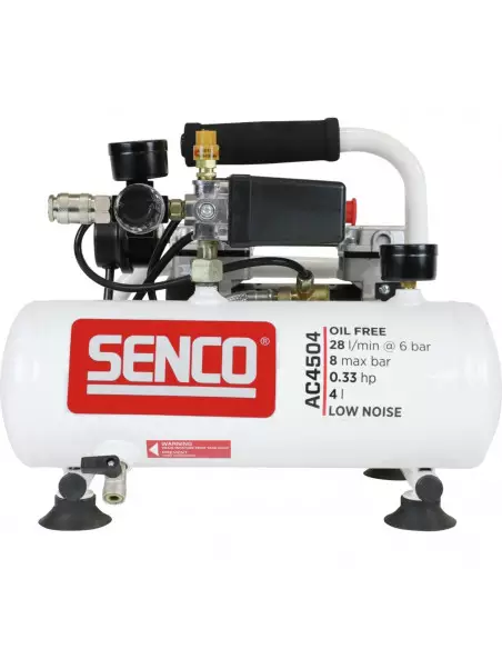 Compresseur Portable À Bruit Réduit Senco Sans Huile Ac4504