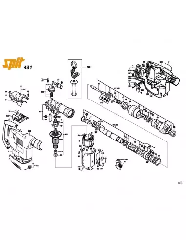 Marteau Piqueur Sds Plus 431 Spit 650w