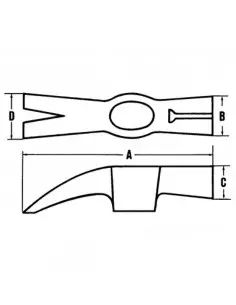 Marteau De Coffreur Manche Mob Outillage Frêne 2