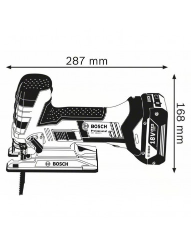 Scie Sauteuse 18v Gst 18 V-Li S 2x4ah Bosch...