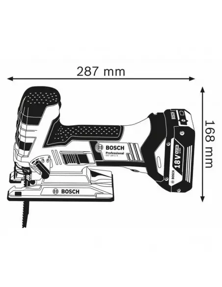 Scie Sauteuse 18v Gst 18 V-Li S 2x4ah Bosch Procore L-Boxx
