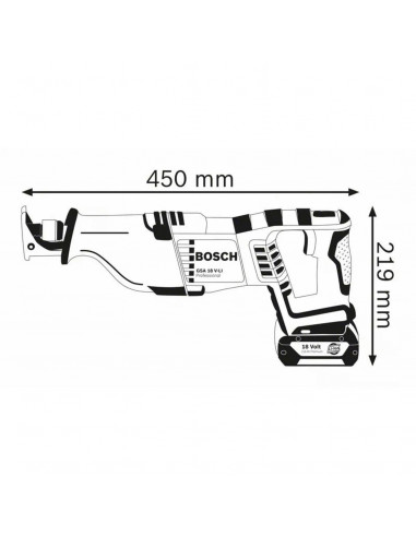 Scie Sabre 18v Gsa 18v-Li 2x8ah Bosch Procore...