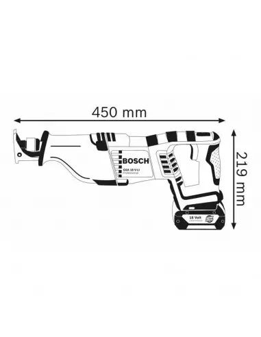 Scie Sabre 18v Gsa 18v-Li 2x8ah Bosch Procore...