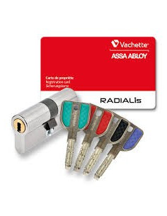 Clé Vachette Radialis Noir Sur Numéro