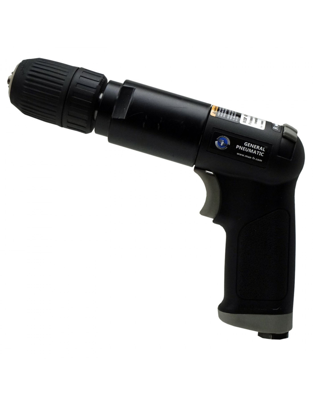 Perceuse à Air Réversible Draper 84121 - Mandrin Sans Clé 13mm - Poignée Ergonomique En Caoutchouc - Entrée D'air Rotative 1/4"