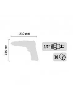 Perceuse Pneumatique Réversible 13 Mm Général Pneumatic... 2