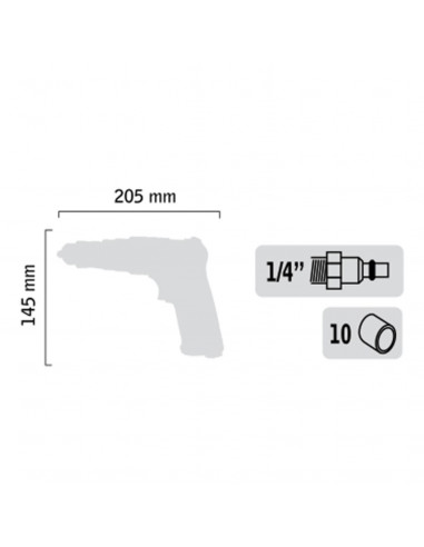 Perceuse Visseuse Pneumatique Réversible...