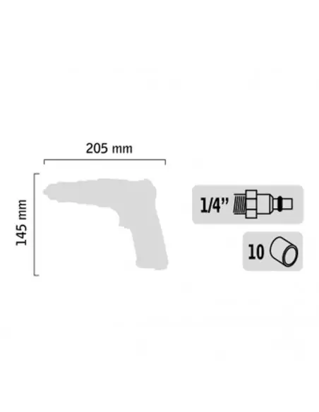 Perceuse Visseuse Pneumatique Réversible Général Pneumatic Gp2306a