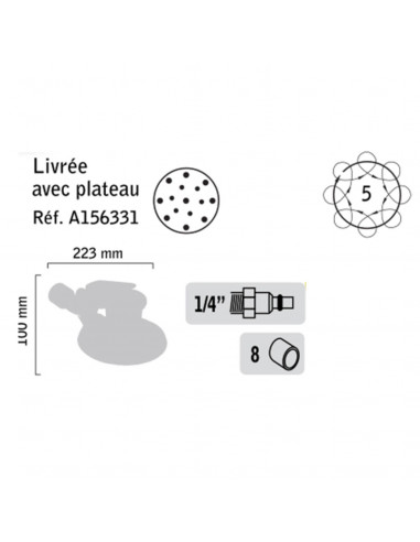 Ponceuse Orbitale Pneumatique Général Pneumatic...