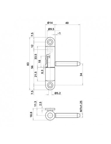 Paumelle Fiche Monin Pour Menuiserie Pvc (Lot...