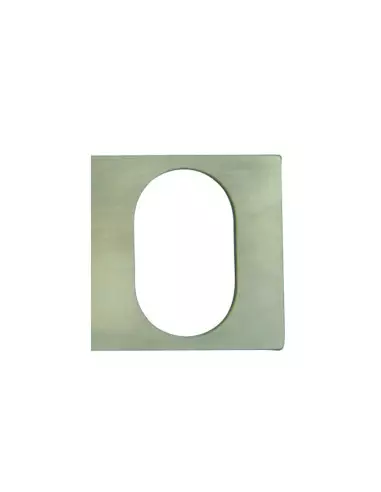 1 Rosace Carrée Cadap A Coller Inox