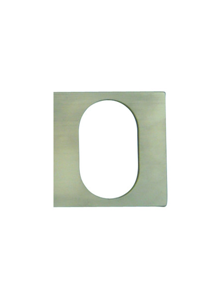 1 Rosace Carrée Cadap A Coller Inox