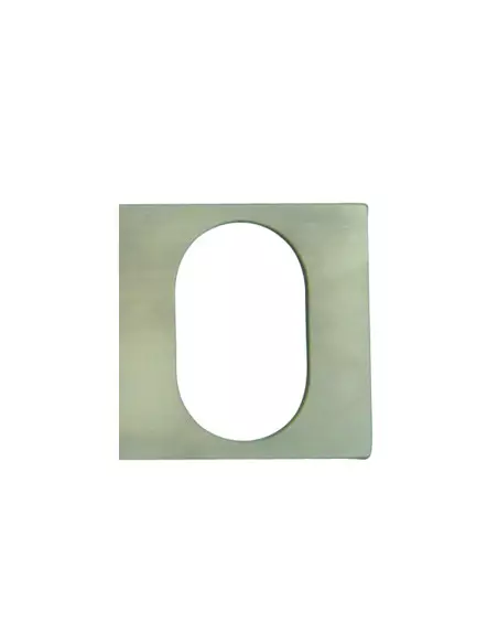 1 Rosace Carrée Cadap A Coller Inox