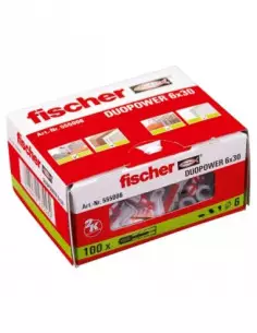 Cheville Bi-Matière Duopower 6 X 30 Fischer Sans Vis-100/bte 2