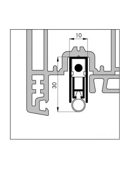 Bas De Porte Automatique En Aluminium Ellen-Matic Euro 2k