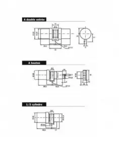 Cylindre A Bouton Bricard Sans Bille Super-Surete 2