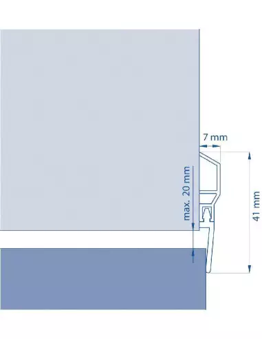 Bas de porte Ellen en PVC L’Imperméable / PDS