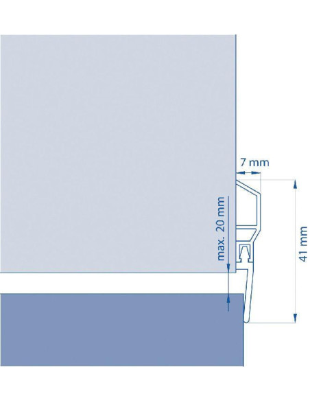 Bas de porte Ellen en PVC L’Imperméable / PDS