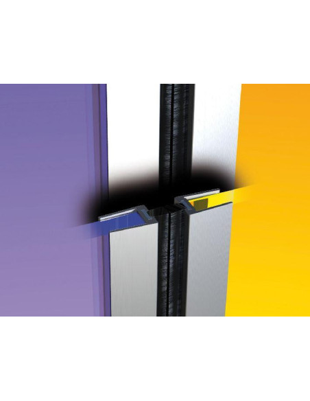 Joints d’isolation en aluminium Ellen pour portes en verre GDS