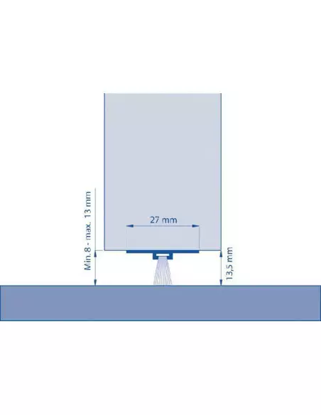 Bas de porte en aluminium L’Invisible / DBS